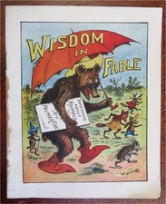 Palmer Cox comic story book promo 1901 Fable Wisdom Pond's Extract Advertising
