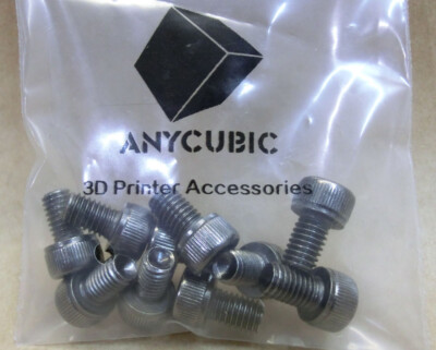 Replacement Part 10x Screws M5x8 Anycubic Mega 3D Printer Accessories Screw