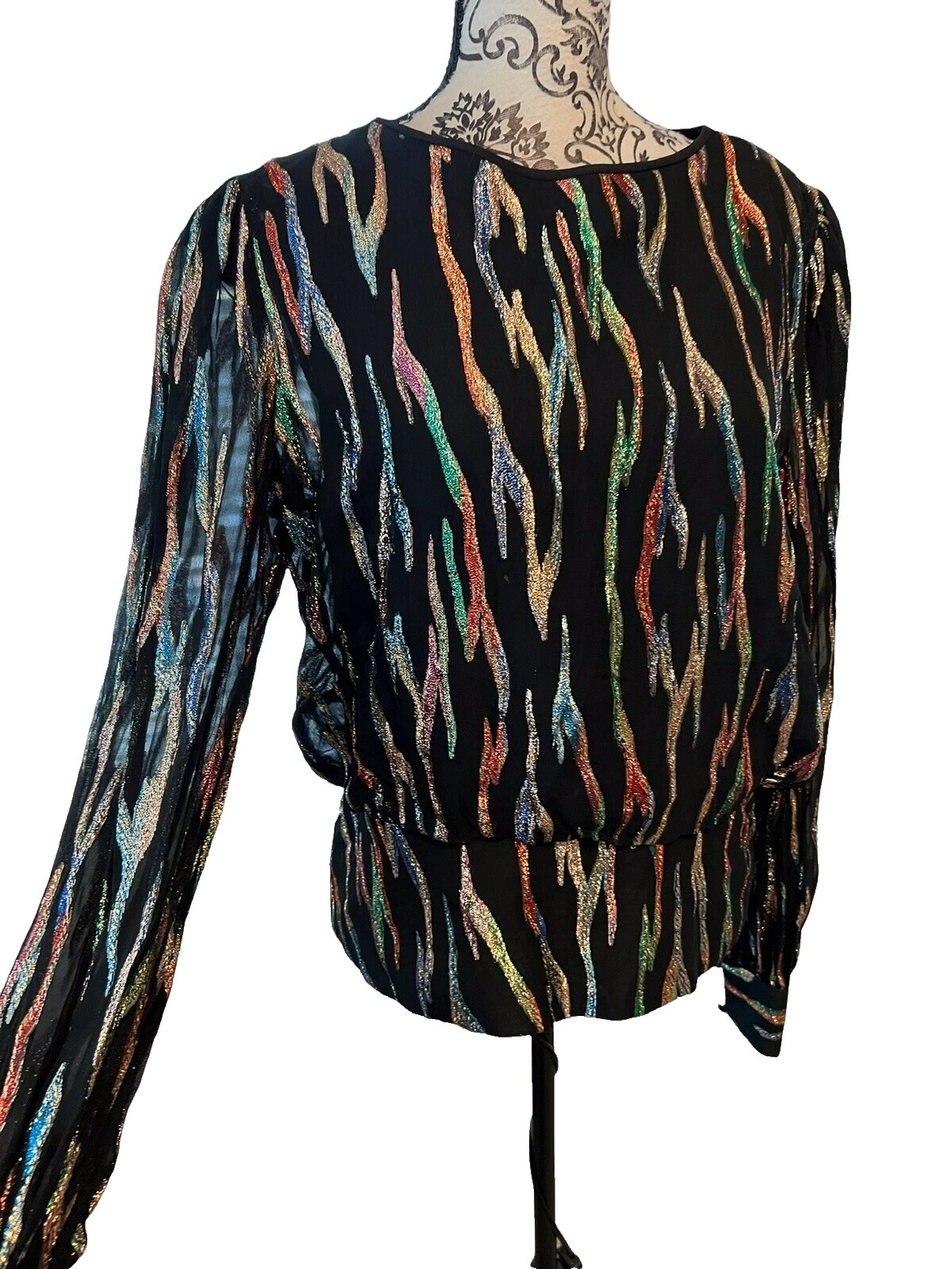 Blusas Femininas Vintage década de 1980 de Metal