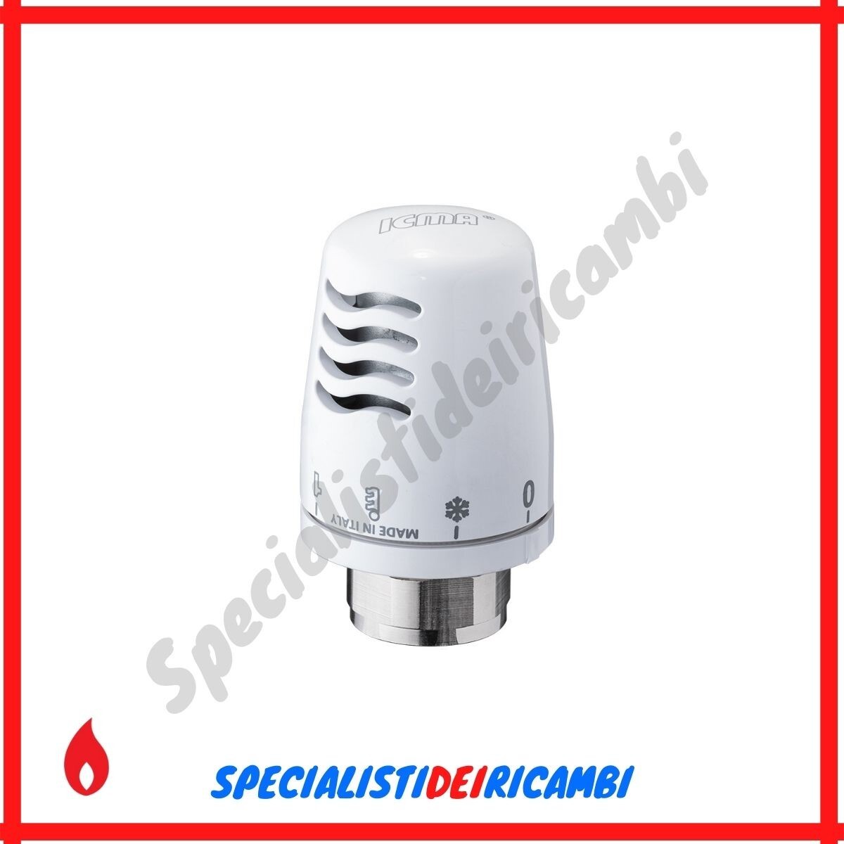 Testata testina comando termostatica ICMA 1100 per valvole radiatori M28 x 1,5