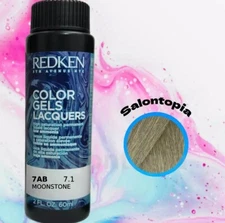 Redken Color Gels Lacquers Permanent Liquid Color 2 oz - 7AB Moonstone