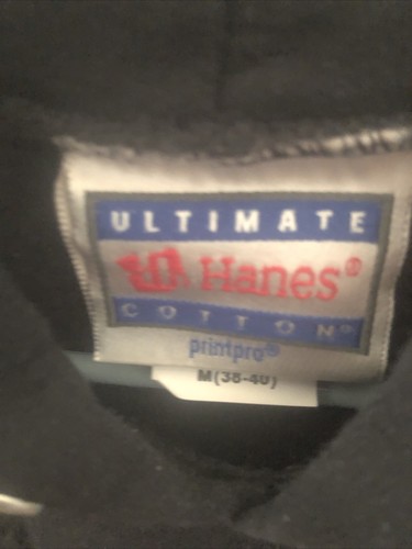 NOS Nitrous Racing Hanes Pullover Hoodie Black Medium - Picture 2 of 4