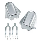 Chrome Rear Axle Covers Swingarm Cap Fit For Harley-Davidson Softail 2006-2015