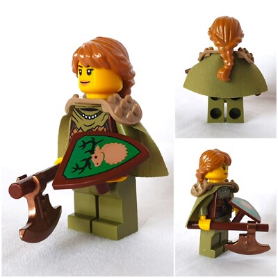 MOC aus LEGO -Teilen Waldläuferin mit Umhang  Forestmen | passend zu 10305 21343