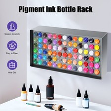 Tattoo Ink Bottle Holder 78 Holes Metal Ink Vertical Display Stand Organizer