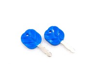 Pair of Ignition Keys Tractor Suitable For New Holland with Logo