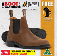 Mongrel K92077 Heritage Brown, Casual Dress Boot, Australian made. K92