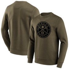 Denver Nuggets Fashion Preferred Logo Crew Sweatshirt - Mens