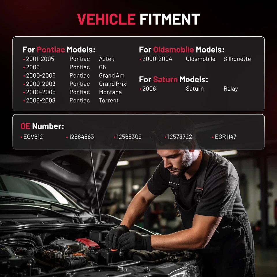 Válvula EGV612 EGR para Chevrolet Equinox 2005-2009 3,4 L V6 Foto 4 de 4