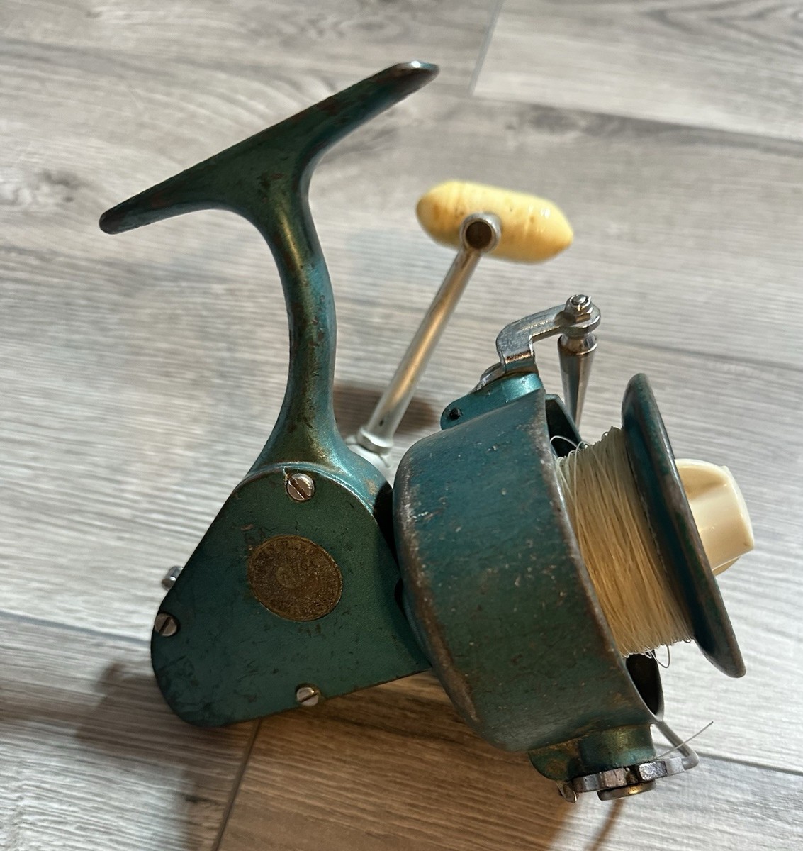 green penn spinning reels Vintage “Greenie” PENN Reel 704 Spinfisher Saltwater Spinning Reel Made In  USA