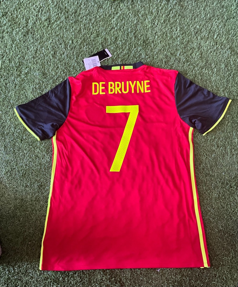 adidas Belgium Men's Home Jersey 16/17 Legend De Bruyne #7- Red
