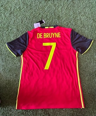 adidas Belgium Men's Home Jersey 16/17 Legend De Bruyne #7- Red