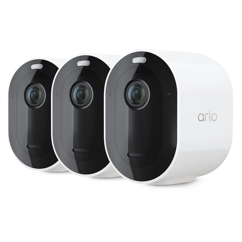 Arlo VMC4350P-100NAR Pro 4 Spotlight Camera 3 Pack Certified Refurbished