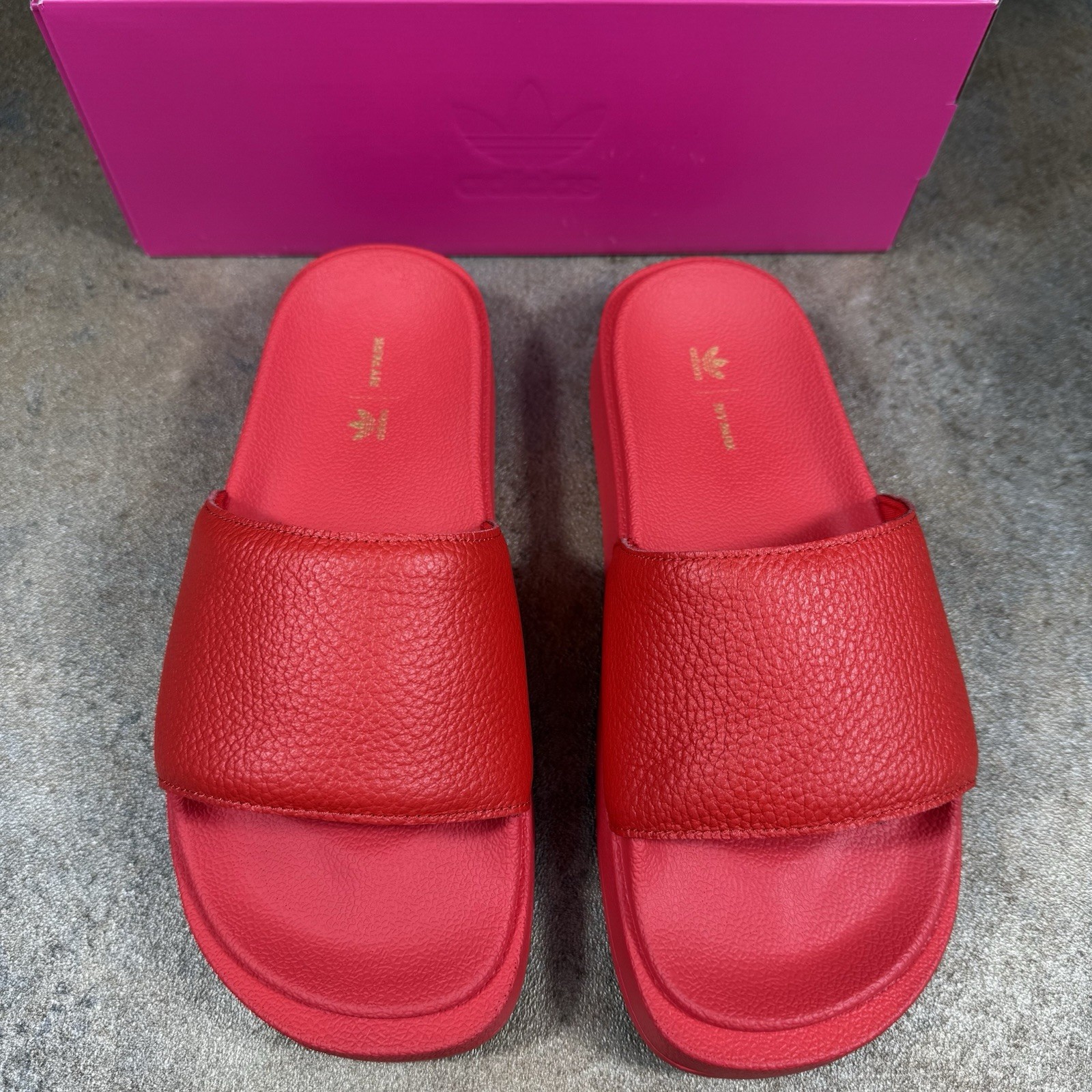 Adidas X Ivy Park Red Sliders Size 6 UK - Brand New, RRP £65 image 5