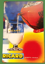 plaque décorative Ricard en métal