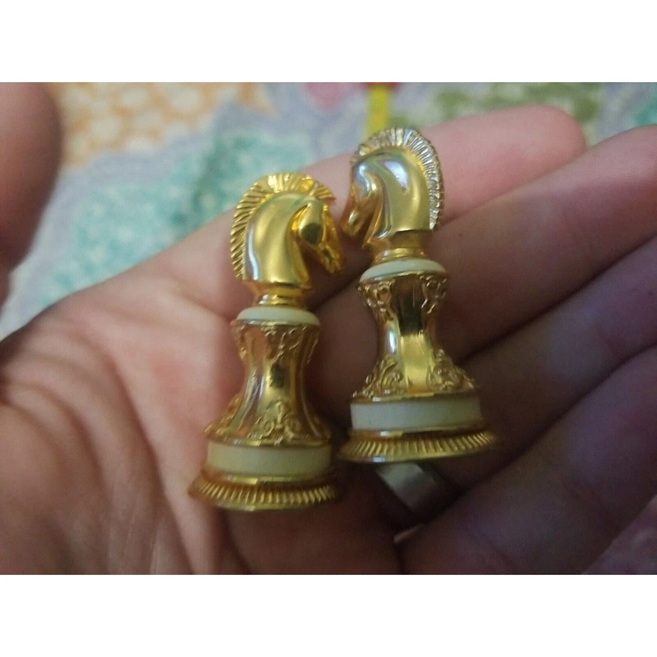 Franklin Mint, Coca-Cola Chess, 1996, pieza de repuesto dos caballeros blancos Foto 3 de 4