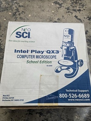 Intel Play QX3 Computer Microscope School Edition With Lab Manual NEO SCI