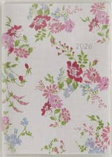 Takahashi Planner 2026 April Start B7 Monthly Raffine Petit 1 Floral Pattern No_