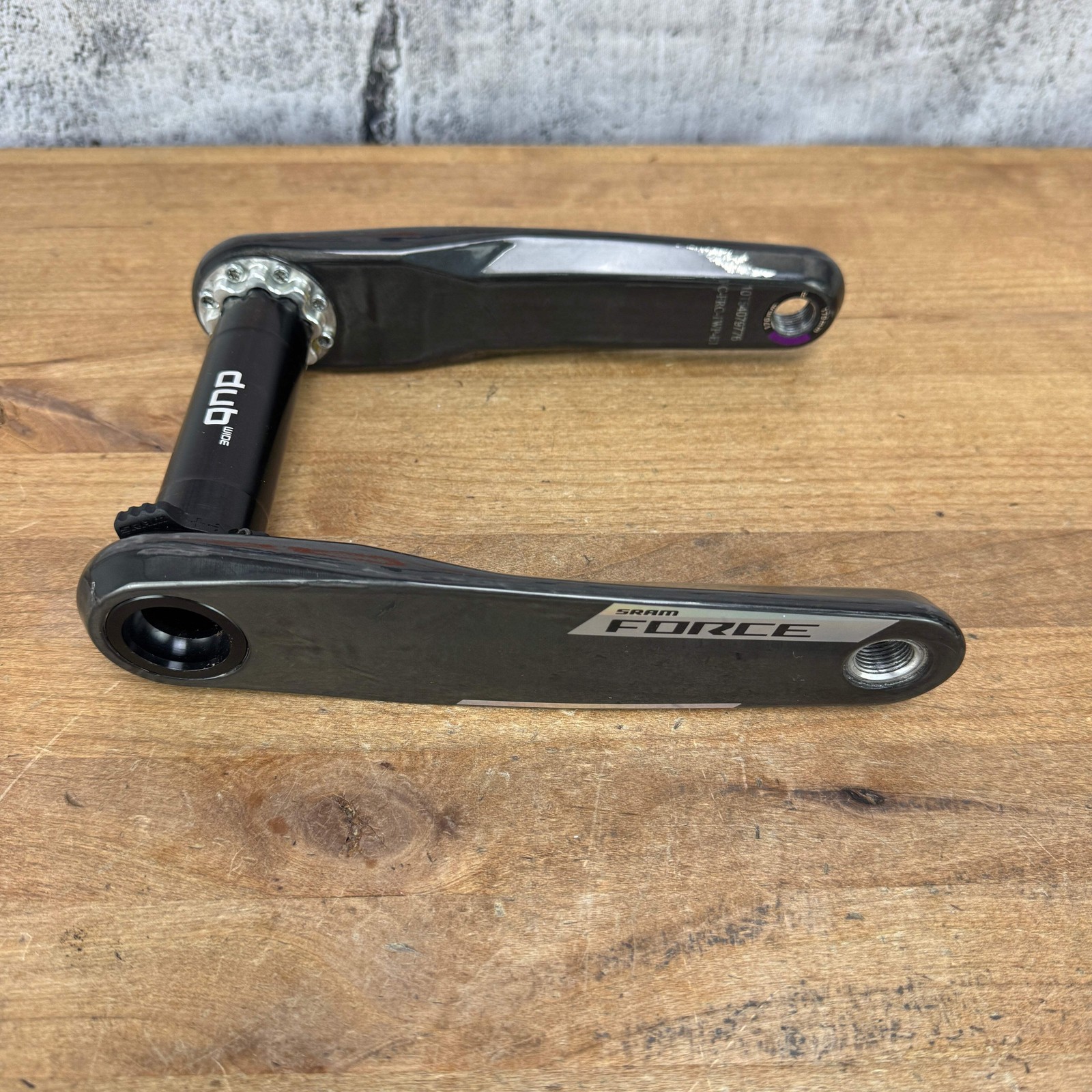 Ridden Once! SRAM Force AXS E1 170mm 8-Bolt Carbon Crankset 