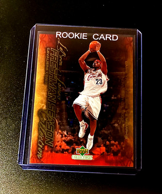 Lebron James Rookie 2003 Upper Deck Basketball RC Freshman Gold Collection #17