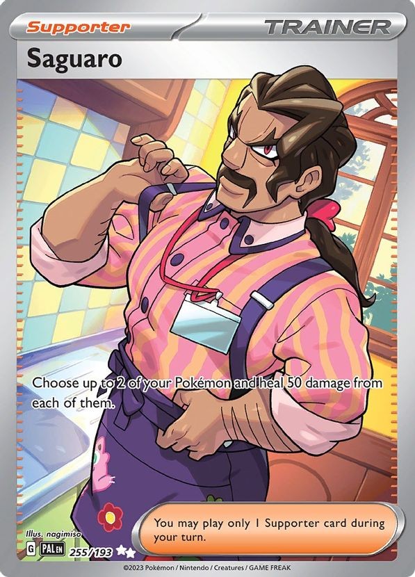 Saguaro - 255/193 - Pokemon Paldea Evolved Full Art Ultra Rare Card NM