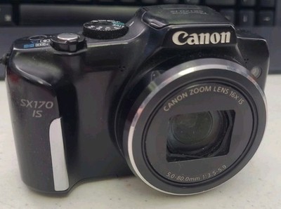Canon PowerShot SX170 IS 16.0MP Digital Camera - Black for sale