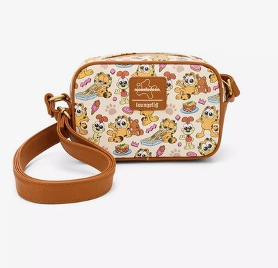 Loungefly Nickelodeon Garfield Crossbody Bag Garfield and Odie New
