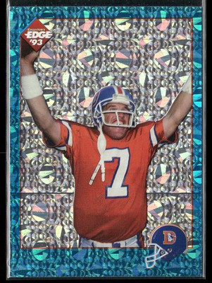 1993 Collector's Edge #E1 John Elway Two Minute Warning ''S'' Prefix Silver