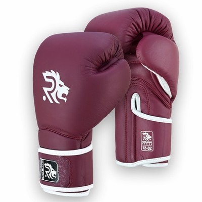 RING PRO Leather Boxing Gloves 16oz 12oz Sparring Muay Thai MMA Guantes de Boxeo
