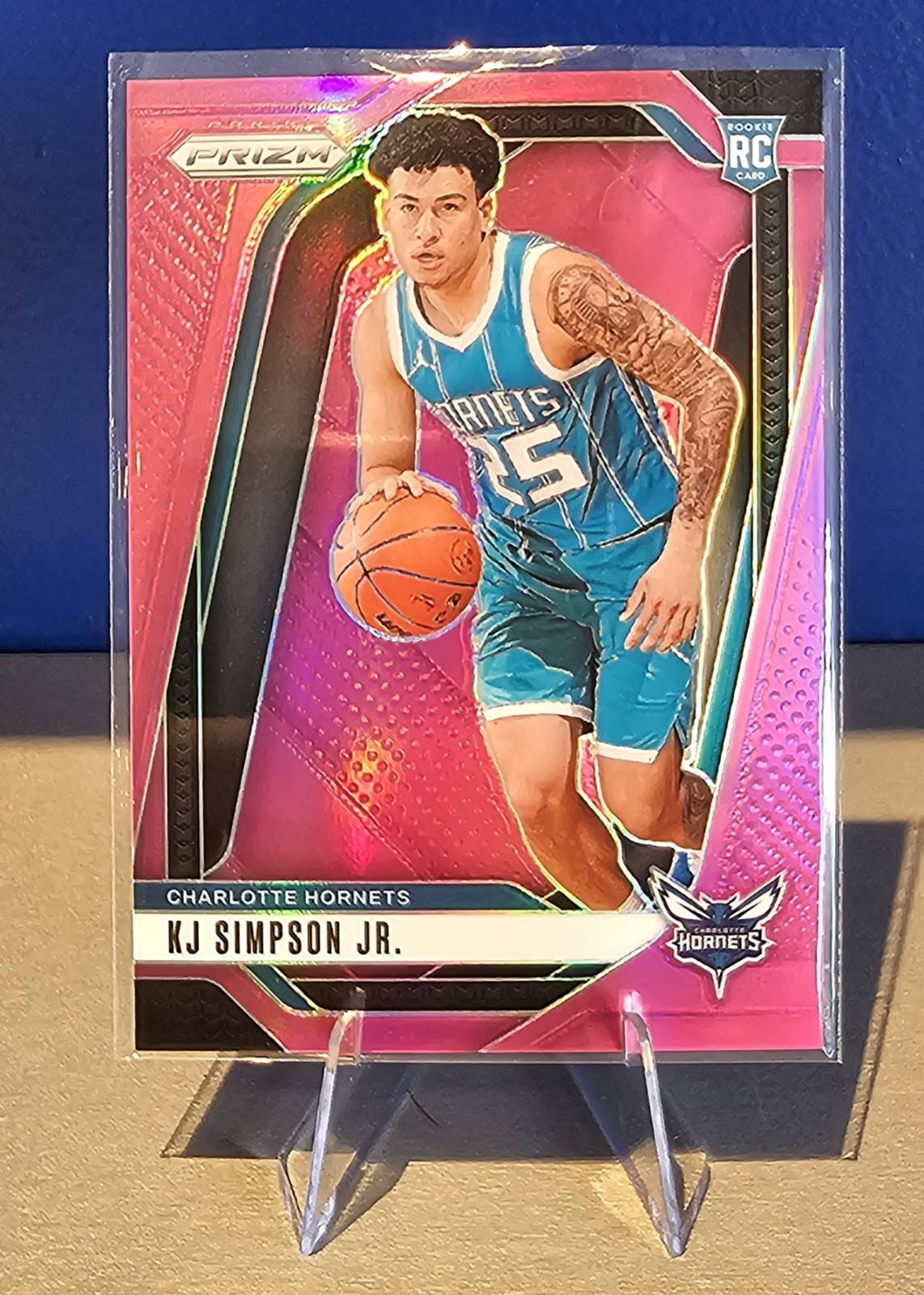 2024-25 Panini Prizm - KJ Simpson Jr. #247 Pink Prizm /249 (RC)