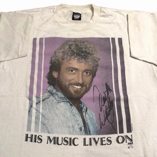 Keith Whitley T-Shirt 90s Single Stitch Country Musi 1990s vintage concert t-shirt, vintage, size XL, single stitch, B+ condition