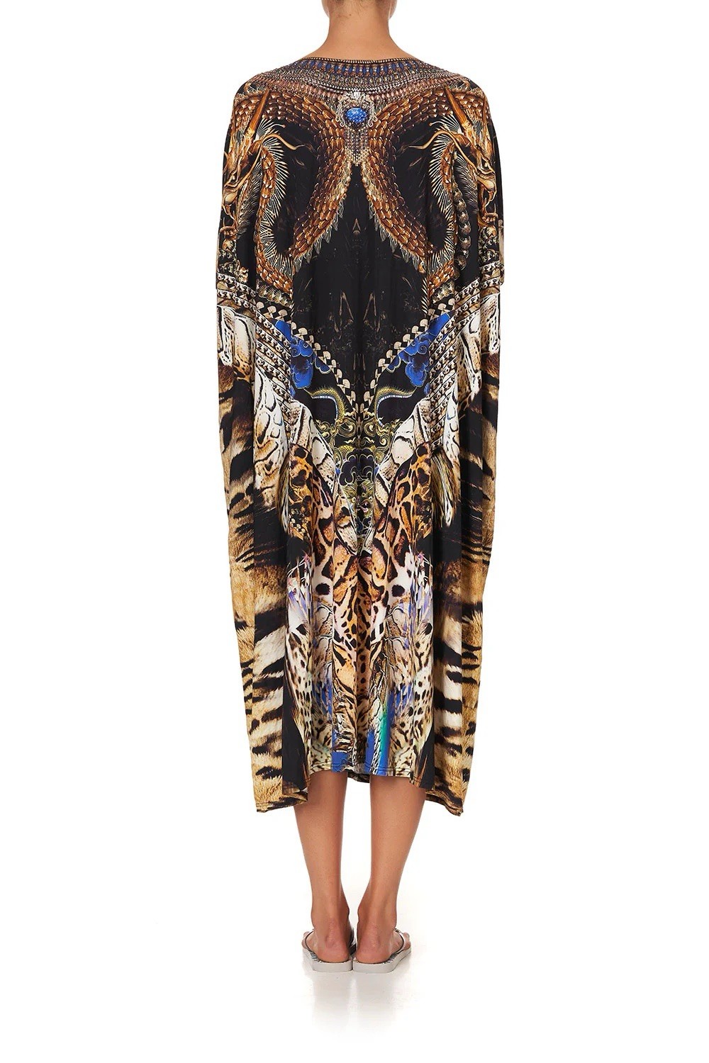 CAMILLA Dragon Lady Round Neck Lounge Kaftan One Size RRP $599 image 8