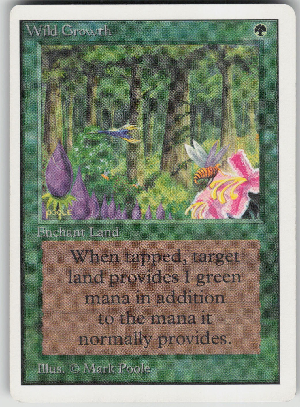 Magic the Gathering TCG Wild Growth C Unlimited Edition