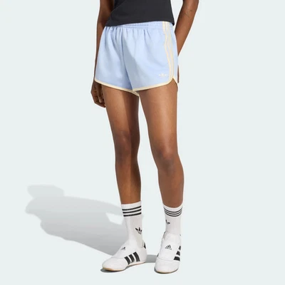 adidas Originals Femme Shorts SATIN 3S SPRINTER Bleu/Vanilla - Photo 1/4
