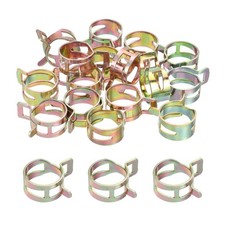 ID 16.5mm 5/8inch Fuel Line Hose Clips,Pipe Clamps,Spring Hose Clamp,20Pcs
