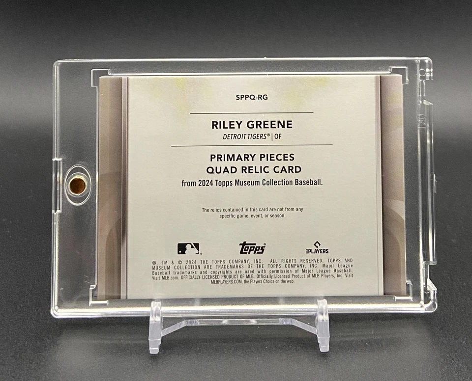 RILEY GREEN - 2024 Topps Museum Collection GAME USED QUAD JERSEY #d 90/99 - Image 2 of 4