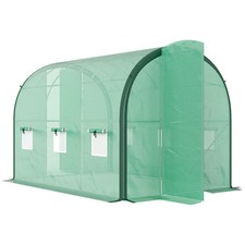 Image of Outsunny Polytunnel Greenhouse 3 x 2m Galvanised Steel Frame