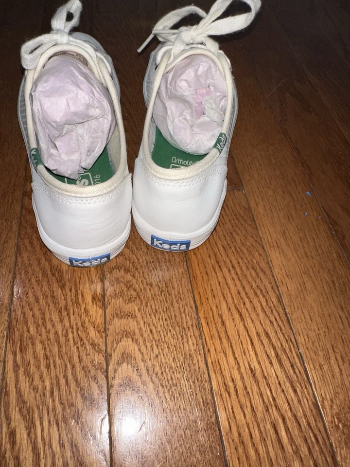 New Keds Kickstart Women's Size 5 Shoes WH56115 White Leather Casual Sneakers - Image 3 of 4