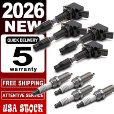 Ignition Coil Pack and Iridium Spark Plugs Kit, UF764, for Hyundai Sonata