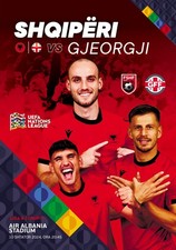 ALBANIA v GEORGIA 10 September 2024 NATIONS LEAGUE OFFICIAL 12 pages RARE