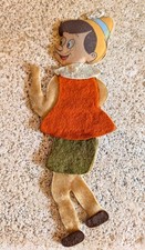 Puppe - PINOCCHIO - In Pannolenci Mit Disney Kopf - 1950er - 7x20*
