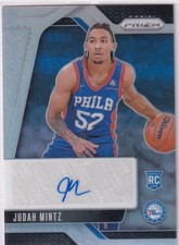 2024-25 Panini Prizm NBA No. RSI-JMP Judah Mintz Rookie Auto Silver Prizm