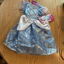 Disney Cinderella Traditional Blue Costume Princess Child Size 5/6 NWT