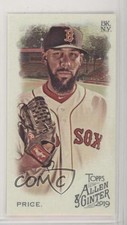 2019 Topps Allen & Ginter Mini Allen & Ginter Logo Back David Price #101 g8h