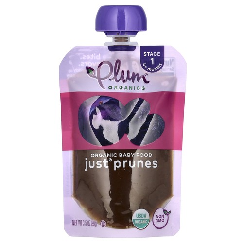 Organic Baby Food, 4 Months+, Just Prunes, 3.5 oz (99 g)