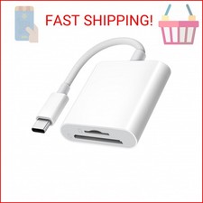 USB C SD Card Reader for iPhone 15 16/iPad/MacBook/Mac, xdgeLoad USB-C Type C SD
