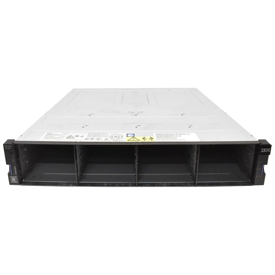 IBM Storwize V3700 Storage 12x LFF 2072-12E 2x 6G SAS Controller 00Y2527 2x PSU - Bild 2 von 3