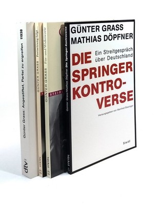 Konvolut - Günter Grass: 4 Bücher. Die Springer-Kontroverse, Für- und Widerworte