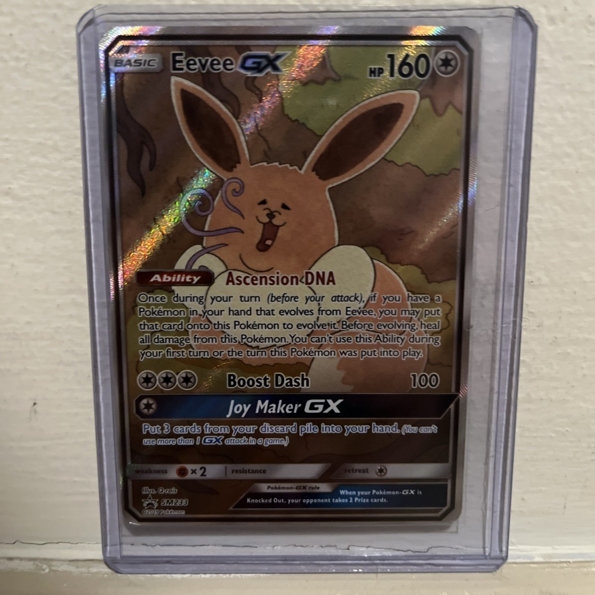 Pokémon TCG Eevee GX SM233 Full Art Black Star Promo Sun & Moon | eBay