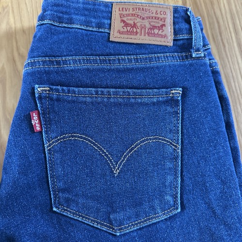 Damen Levis 712 Slim Stretch Jeans. Größe 27 Blau. 27 1/2" Schrittlänge. - Bild 5 von 6